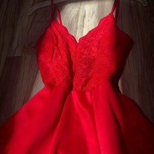 Red dress, size S